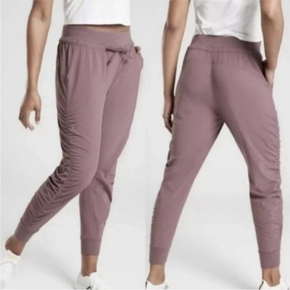 Athleta Attitude Jogger Pant 14 Purple lavender athletic gorpcore lightweight - Picture 1 of 13
